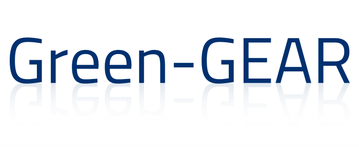 Green GEAR logo refection
